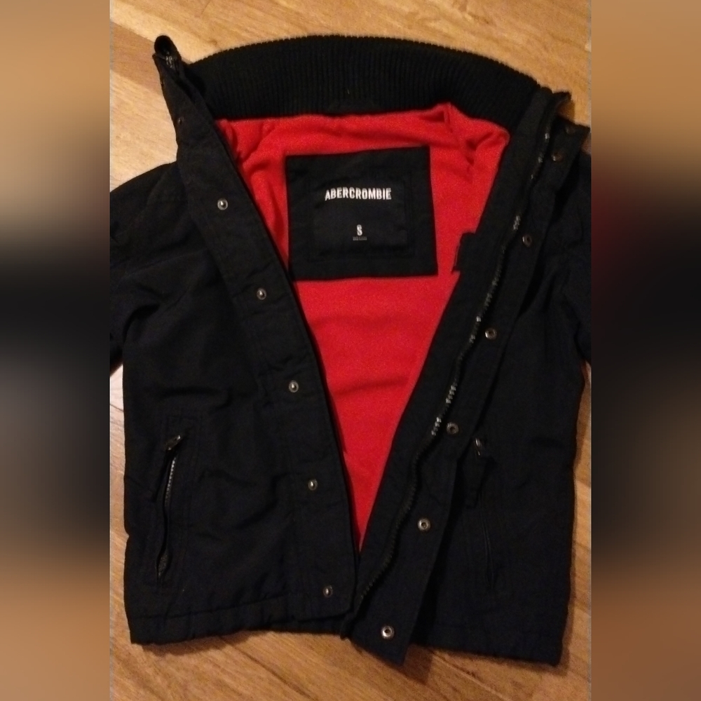 Abercrombie & Fitch Coat Jacket Size Small Red and Navy Blue